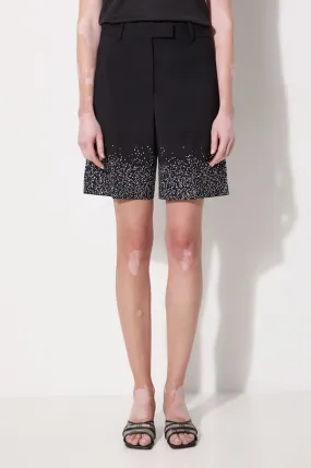 JW Anderson wool shorts Crystal Hem Tailored Shorts black color SR0095.PG1321.999