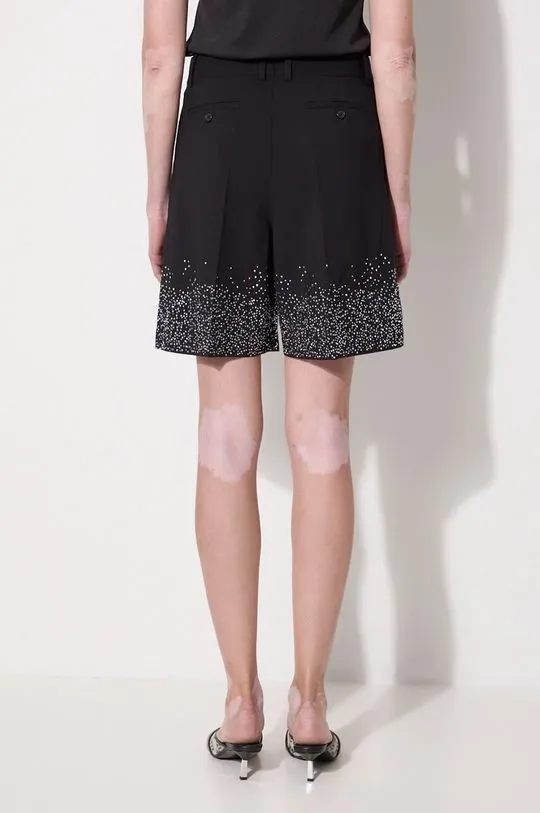 JW Anderson wool shorts Crystal Hem Tailored Shorts black color SR0095.PG1321.999