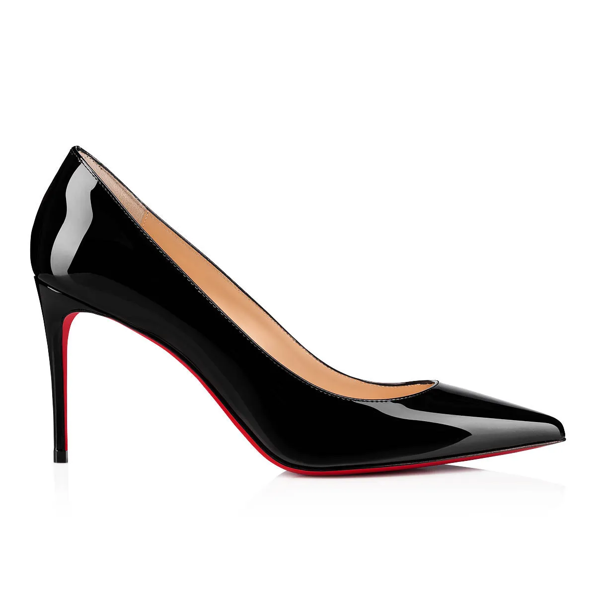 Kate 85 mm Pumps - Patent calf leather - Black - Women