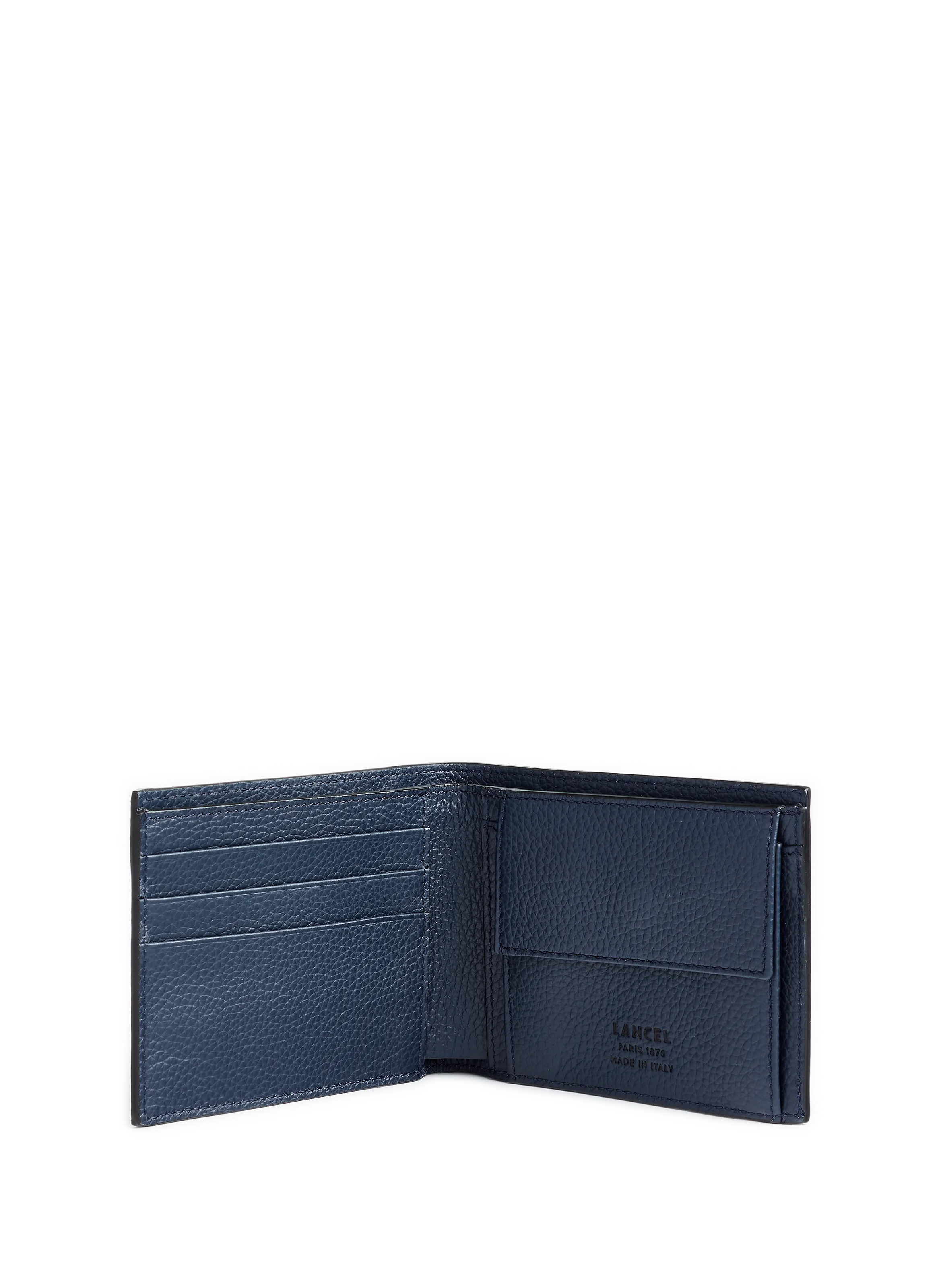 LANCEL  Graphic leather wallet - Blue