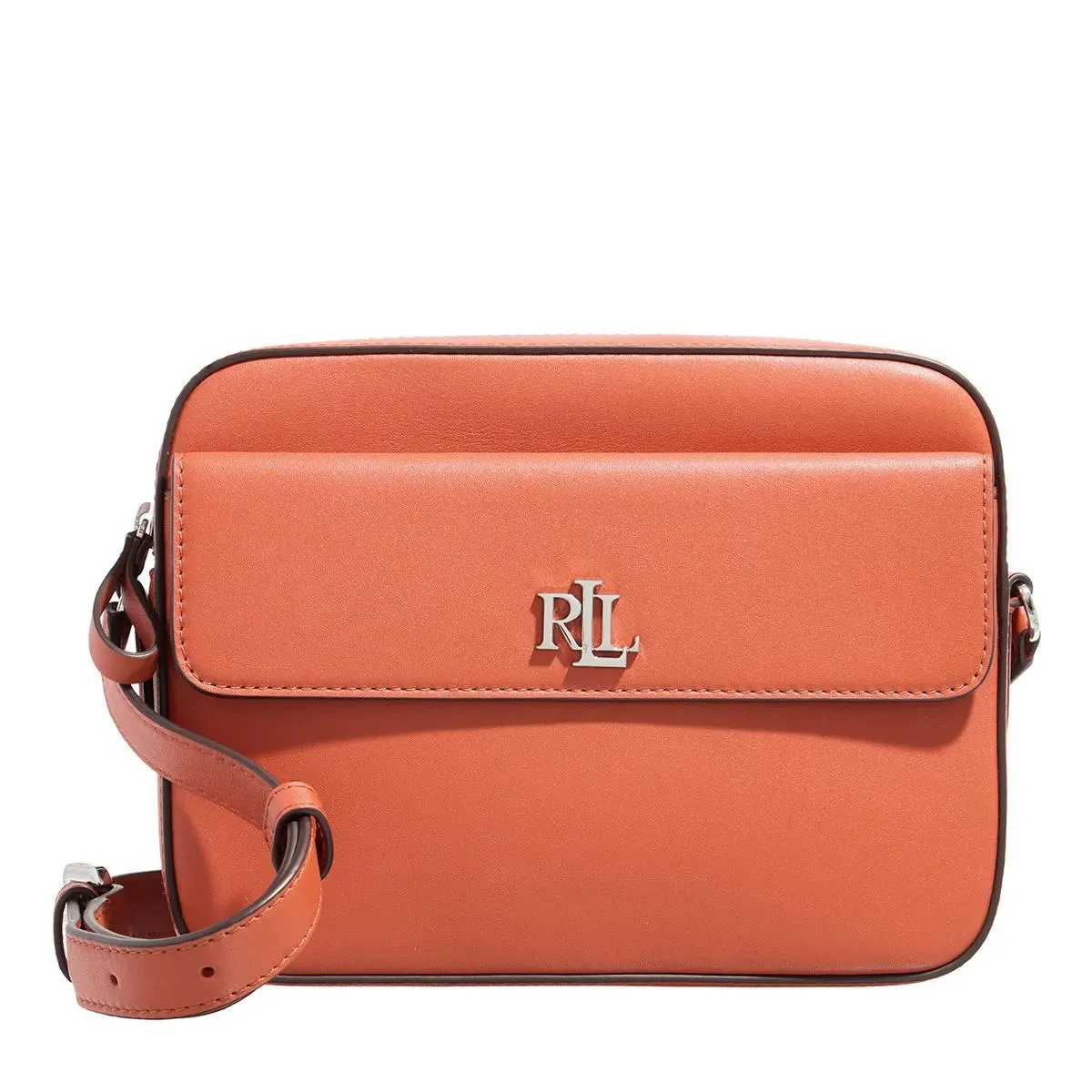 Lauren Ralph Lauren  Marcy Cmra Crossbody Medium Rust Orange