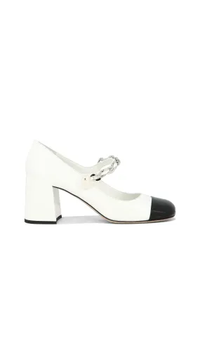 Leather Pumps - White