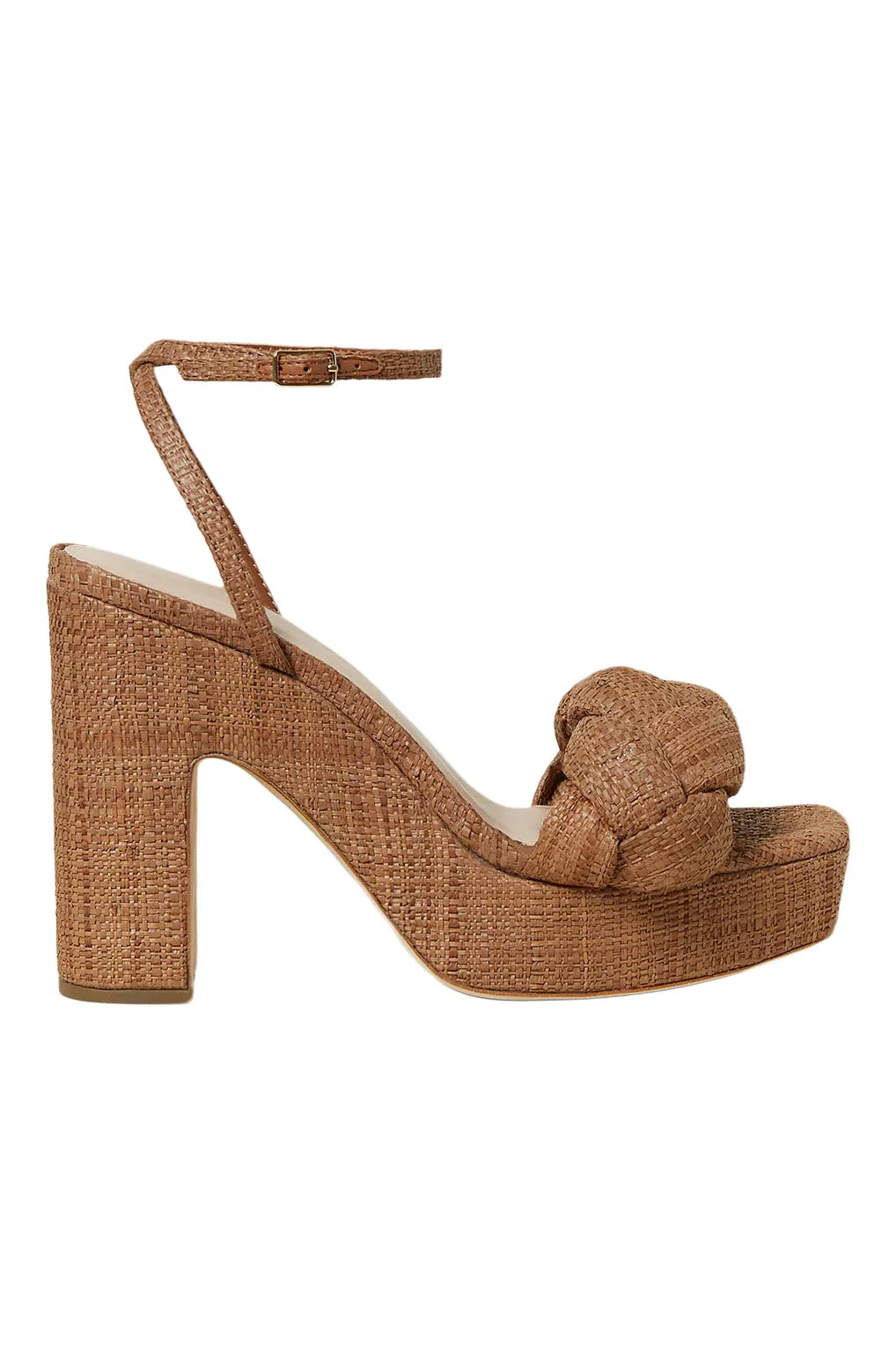 Loeffler Randall Fae Braided Platform Sandal in Brown