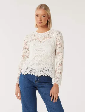 Lucille Lace Shell Top