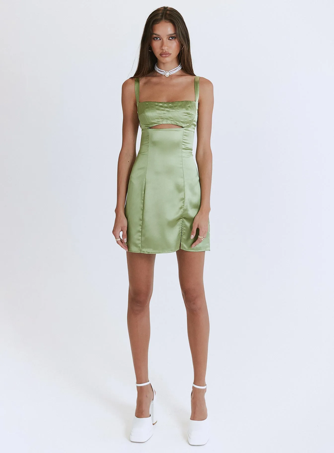 Matcha Mini Dress Green