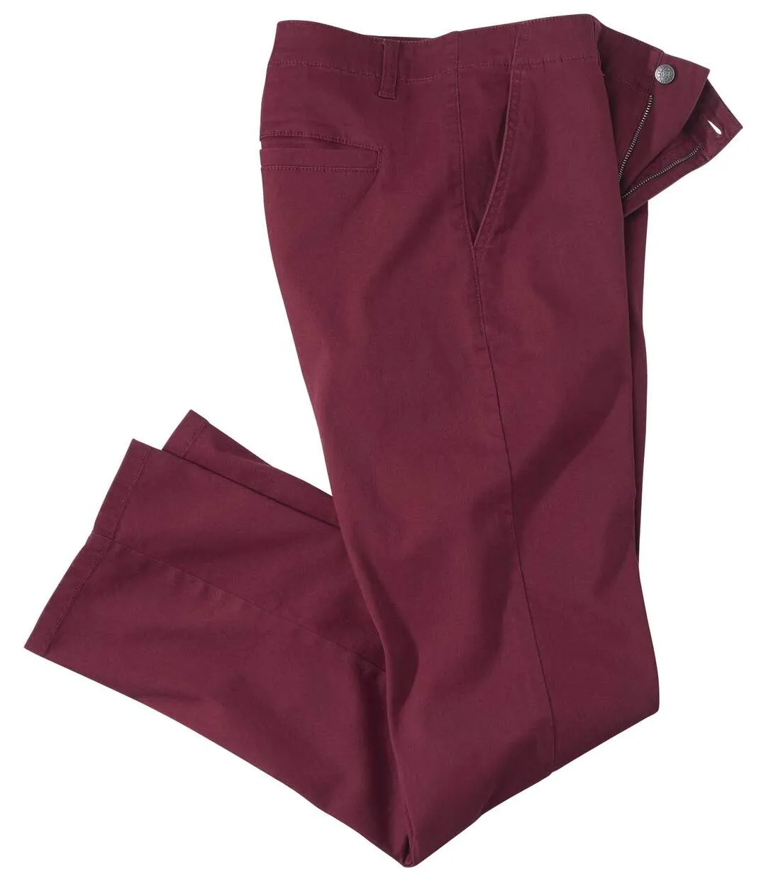 Men's Burgundy Chinos