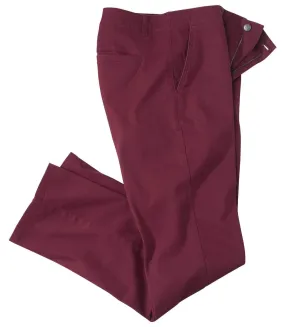 Men's Burgundy Chinos