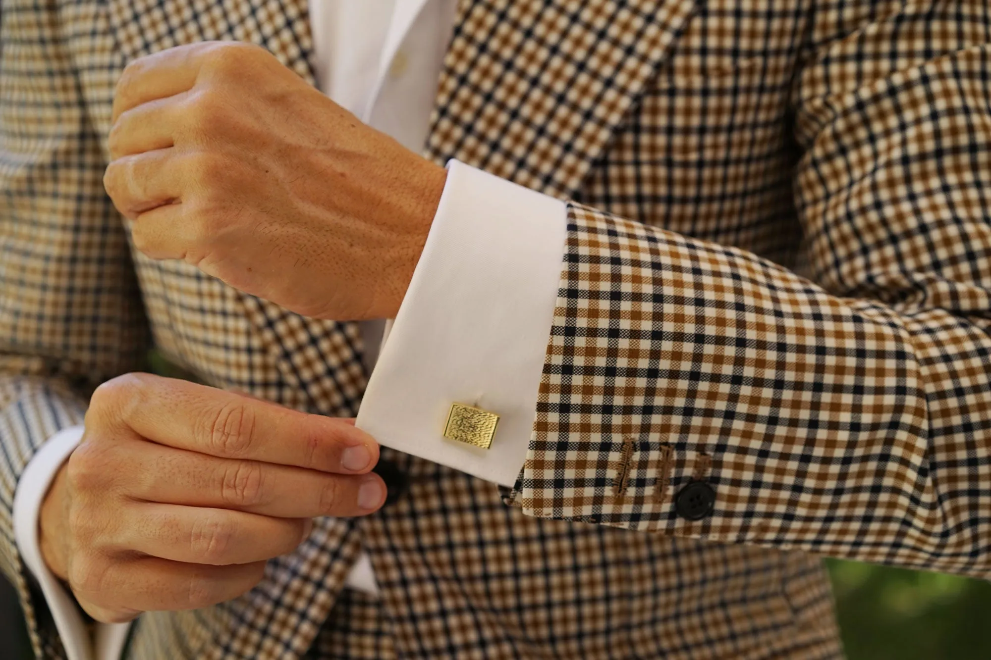 Mr Elba Gold Cufflinks