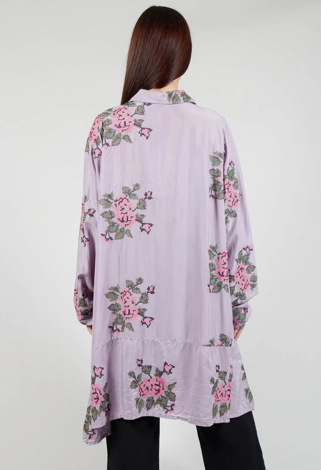 Origihell Shirt Dress in Yard Purple