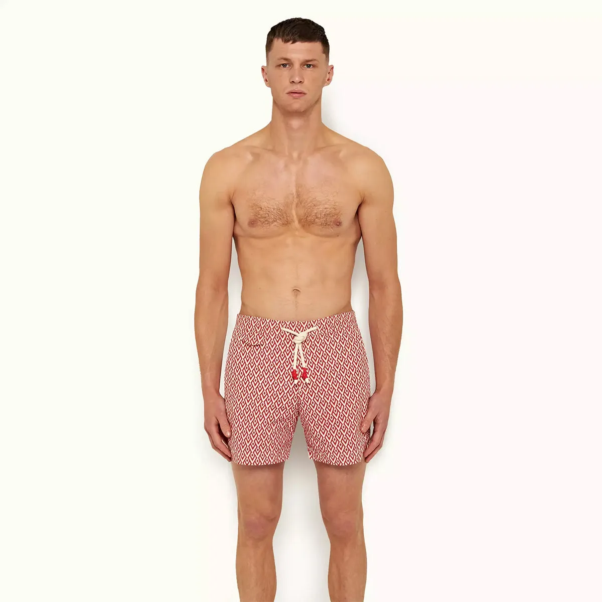 Orlebar Brown - Standard Cano Swim Short in Summer Red/Cloud