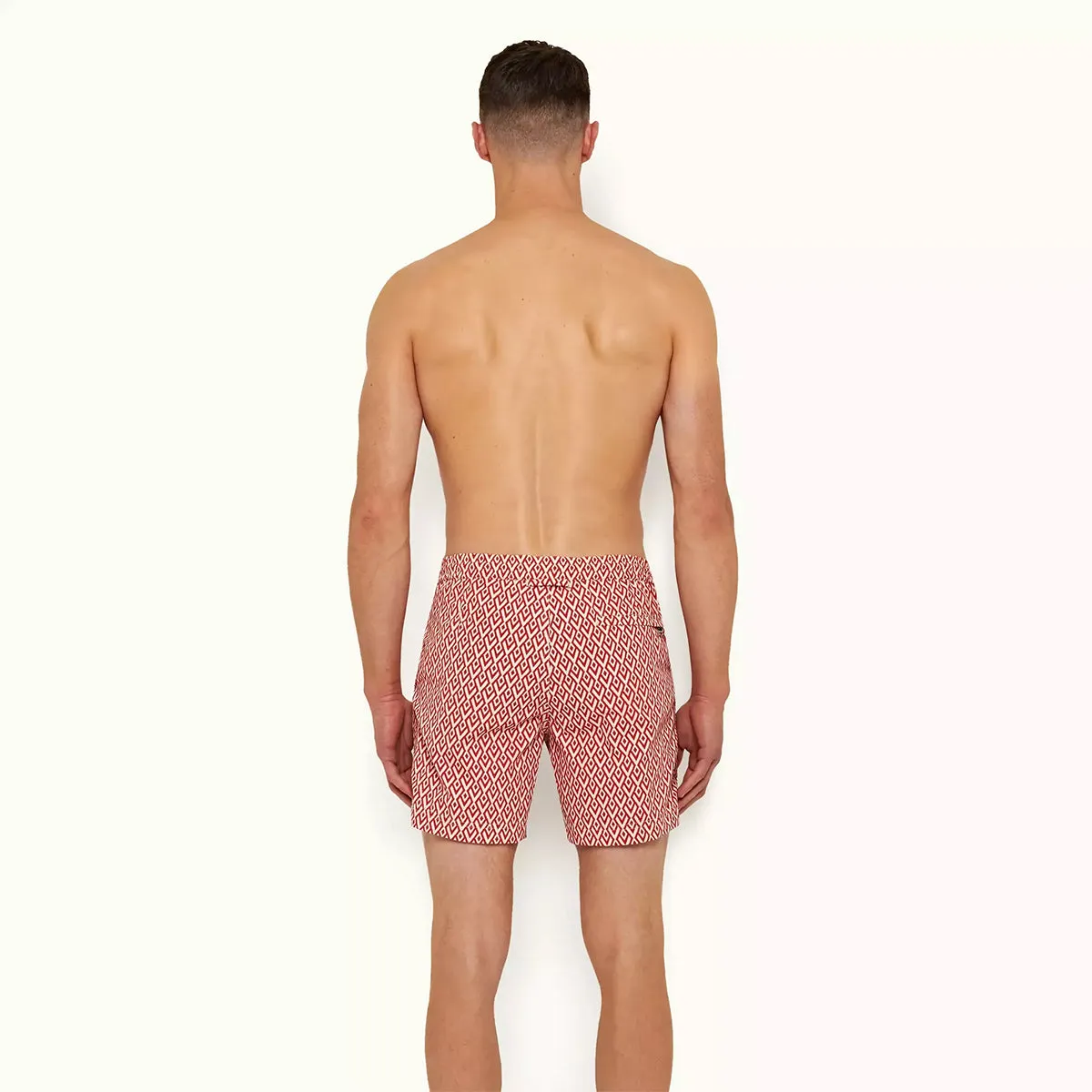 Orlebar Brown - Standard Cano Swim Short in Summer Red/Cloud