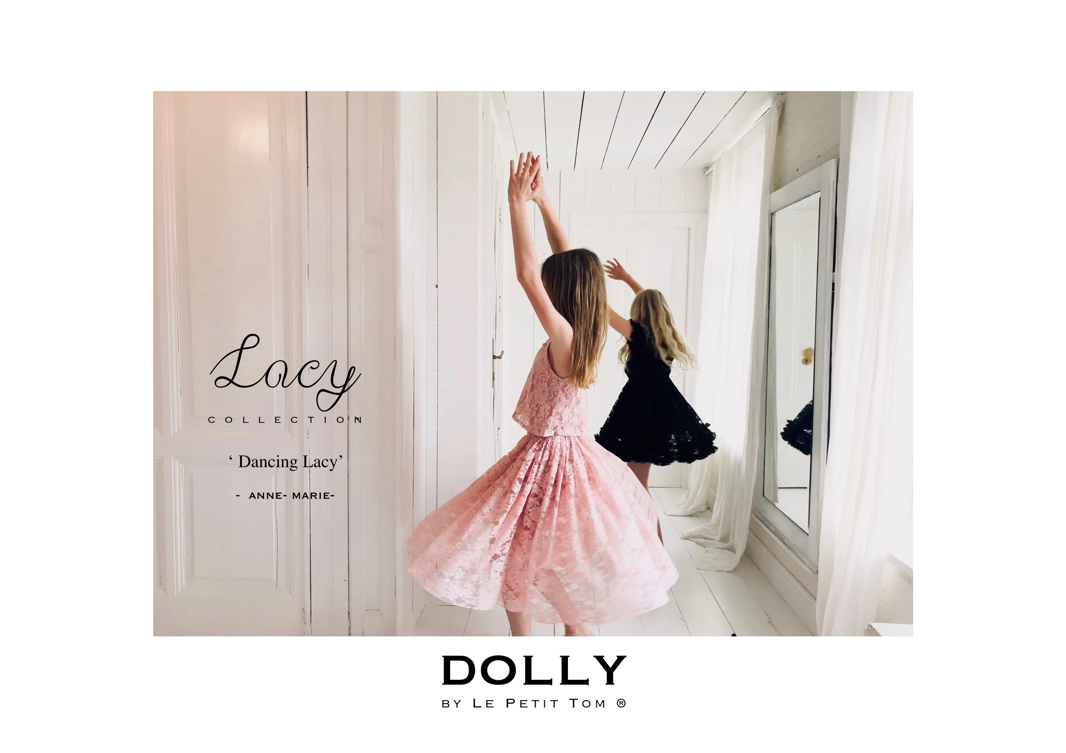 [OUTLET] DOLLY by Le Petit Tom  LACY SPAGHETTI TOP pink