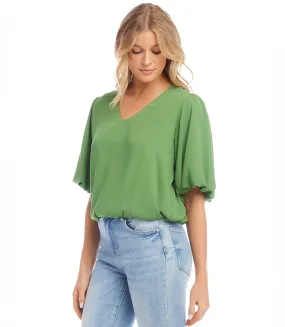 Petite Size Puff Sleeve Top