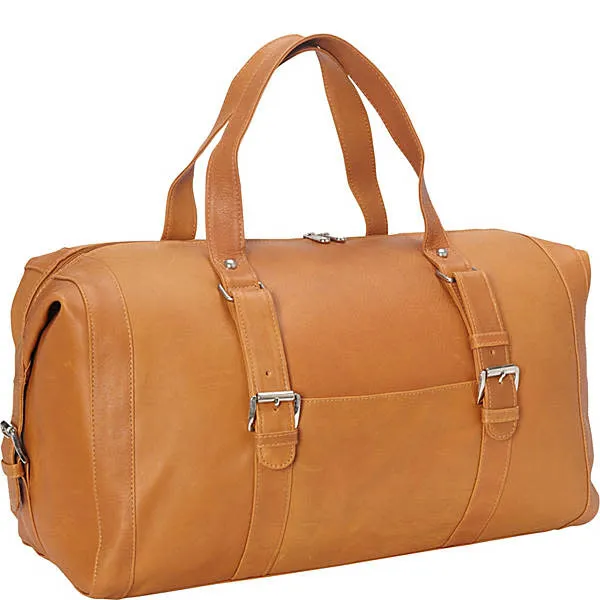 Piel Leather Satchel with Buckles