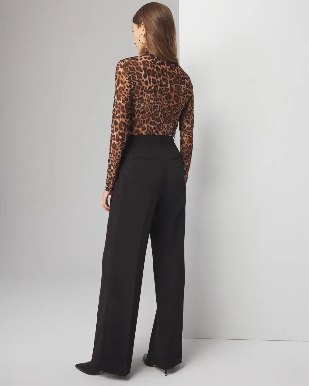 Pleated Wide Leg Pants