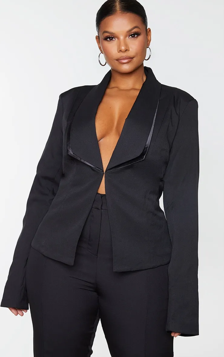 Plus Black Avani Suit Jacket | Plus Size