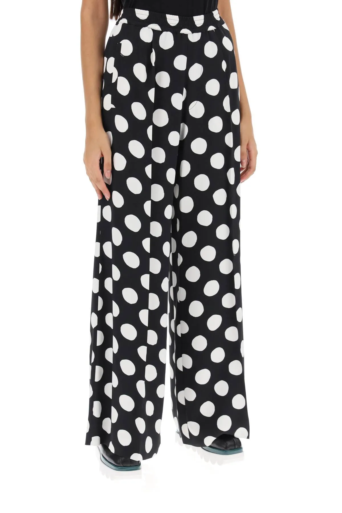 Polka Dot Wide Leg Pants