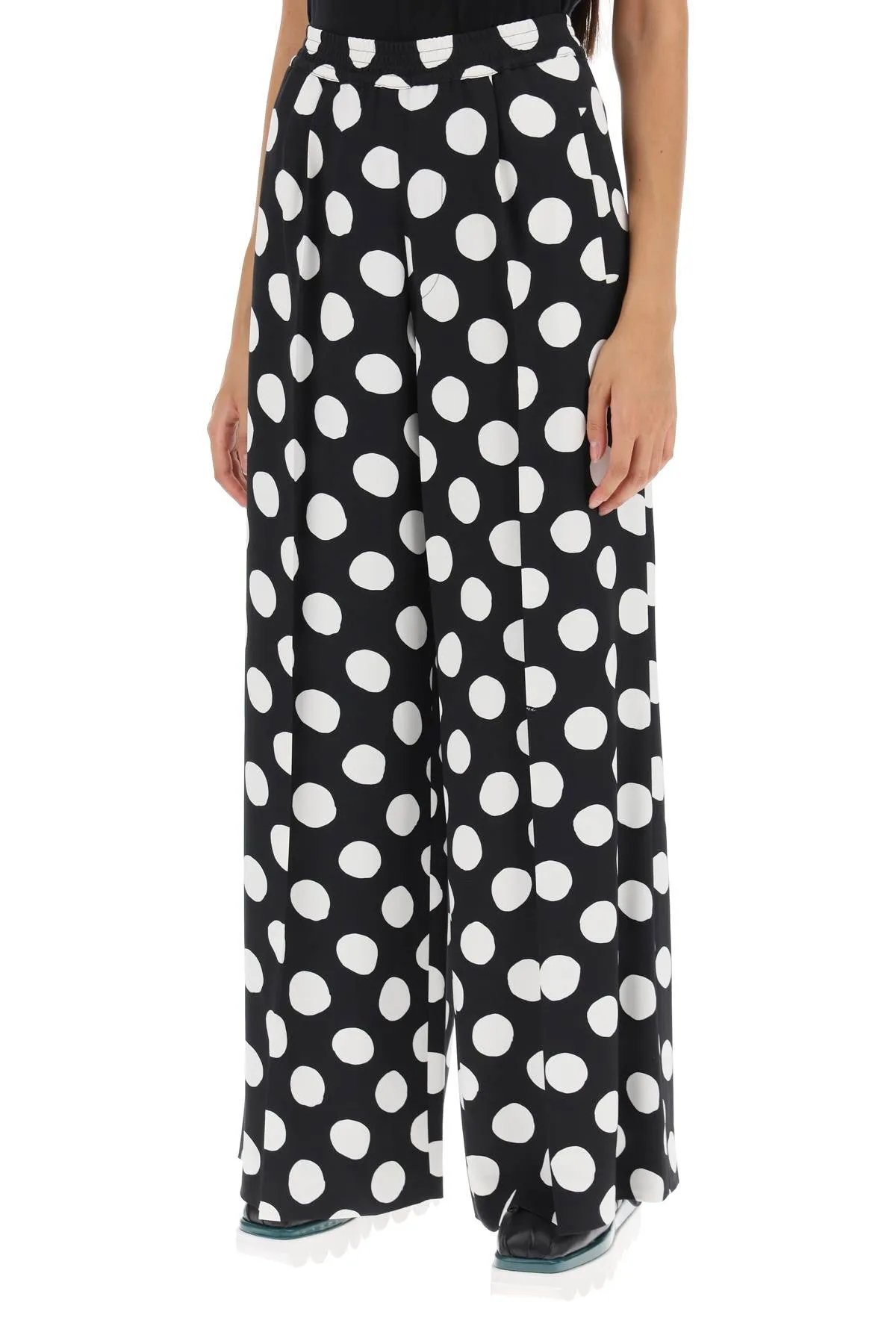 Polka Dot Wide Leg Pants