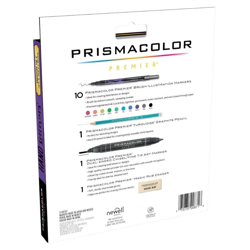 Prismacolor Premier Hand Lettering Marker Brush Set 13 Pack