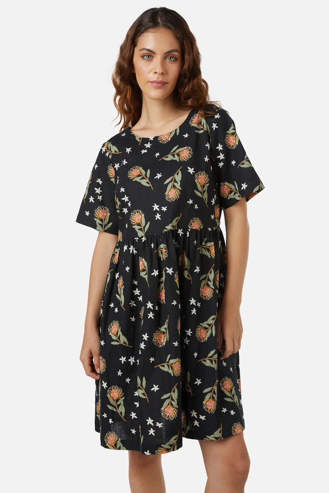 Protea Smock Dress