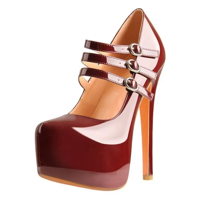 Pumps Queen Threnk (Wine red)