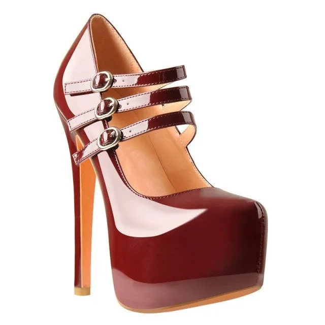 Pumps Queen Threnk (Wine red)