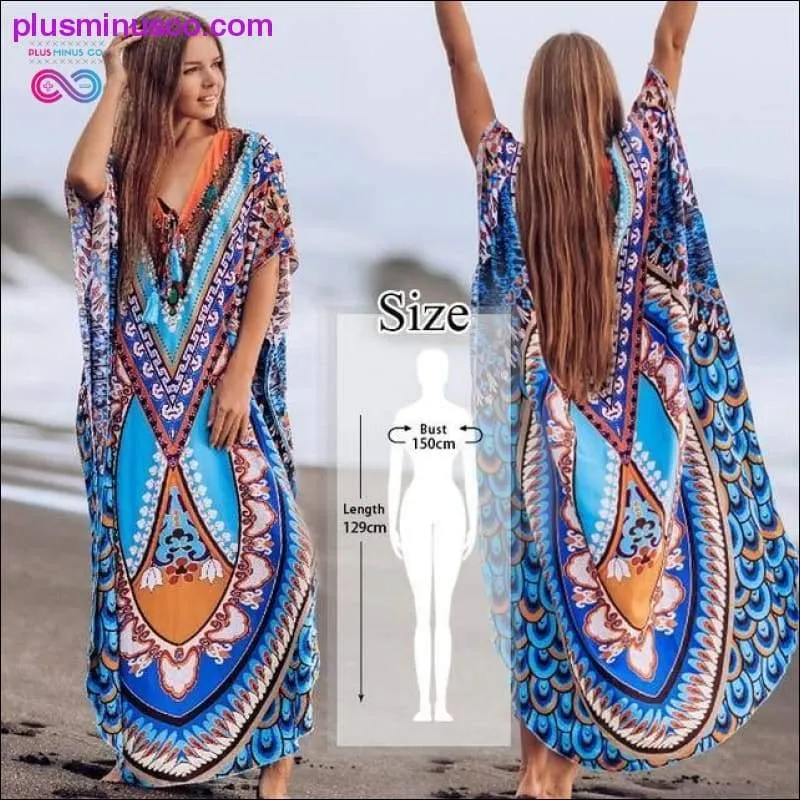 Quick-drying Kaftan Beach Cover up Pareos de Playa Mujer