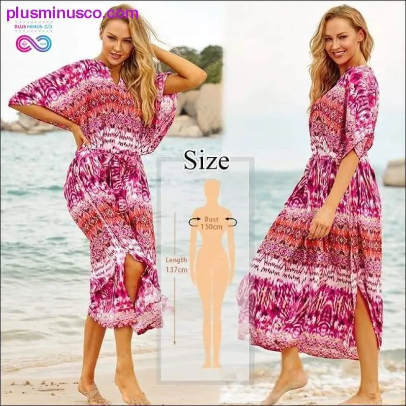 Quick-drying Kaftan Beach Cover up Pareos de Playa Mujer