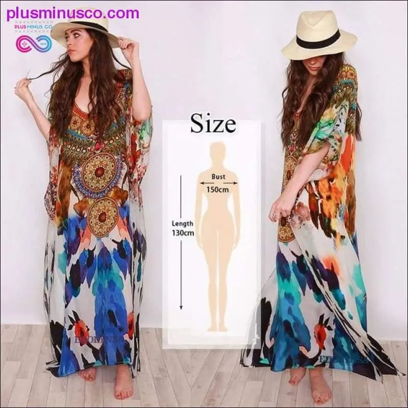 Quick-drying Kaftan Beach Cover up Pareos de Playa Mujer