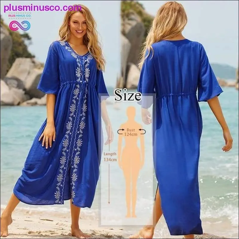 Quick-drying Kaftan Beach Cover up Pareos de Playa Mujer