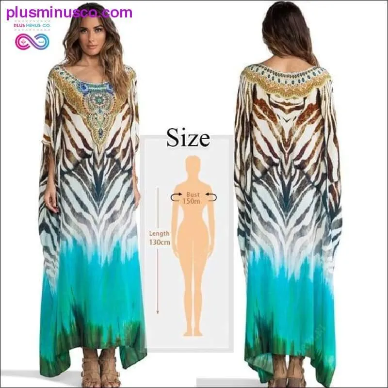 Quick-drying Kaftan Beach Cover up Pareos de Playa Mujer