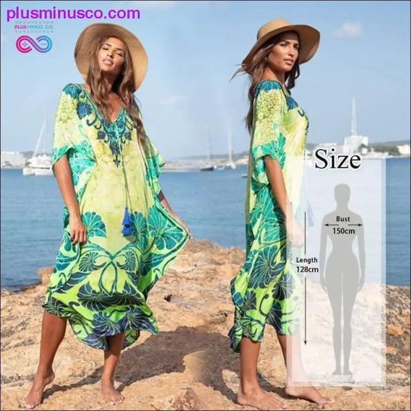 Quick-drying Kaftan Beach Cover up Pareos de Playa Mujer