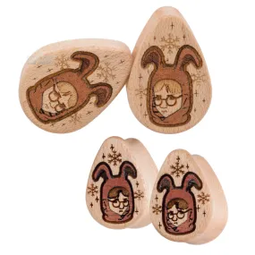 Ralphie Wood Teardrop Plugs