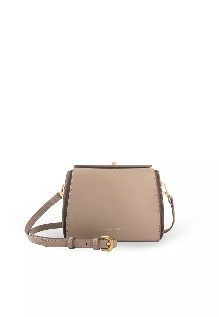 Samuel Ashley Pandora Leather Satchel - Taupe