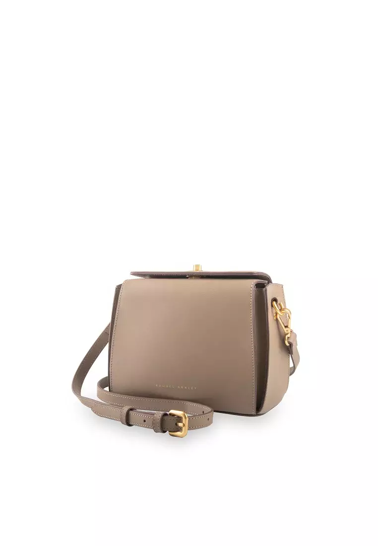 Samuel Ashley Pandora Leather Satchel - Taupe