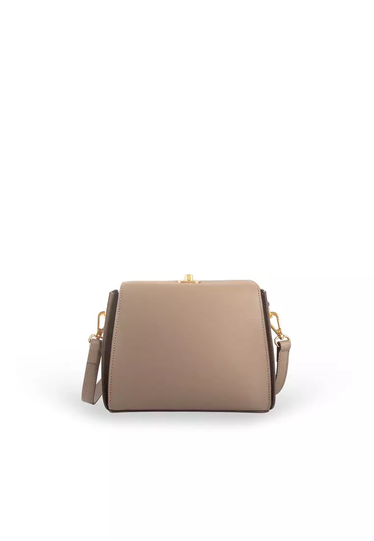 Samuel Ashley Pandora Leather Satchel - Taupe