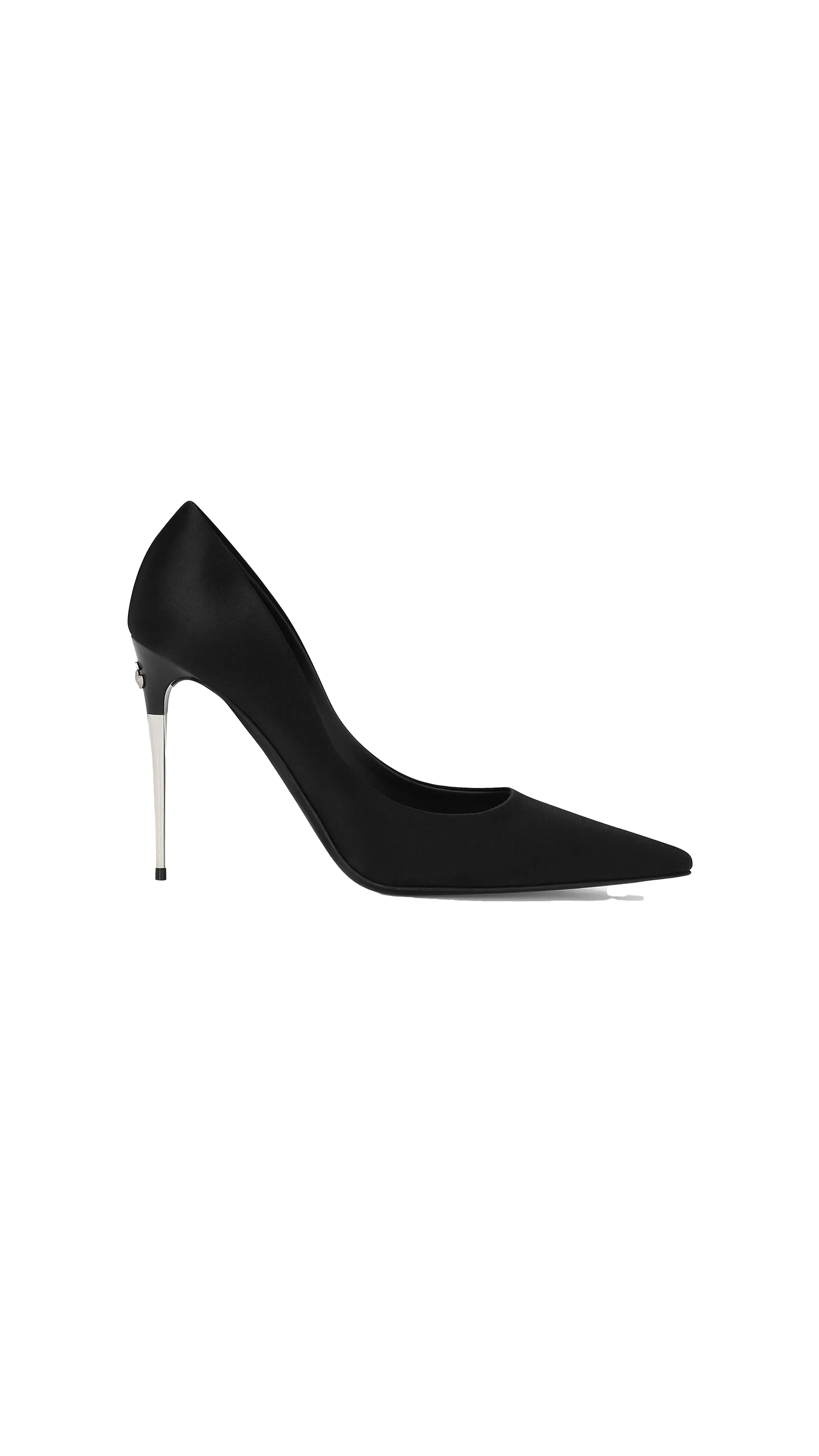 Satin Pumps - Black