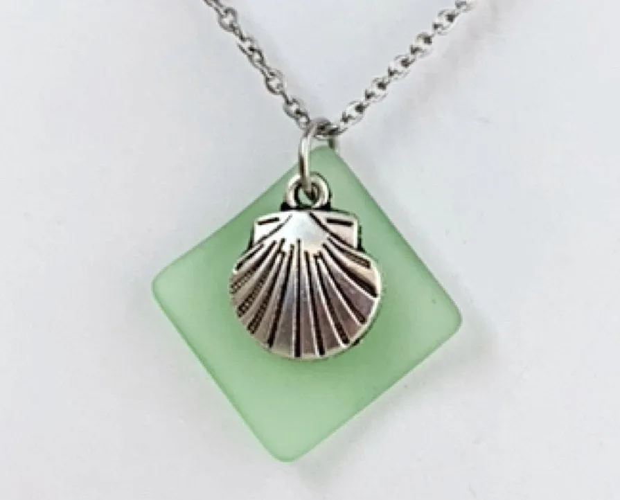 Sea Shell Sea Glass Necklace