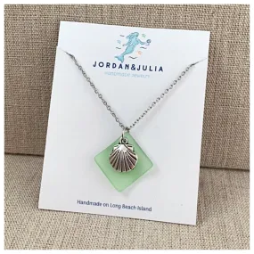 Sea Shell Sea Glass Necklace