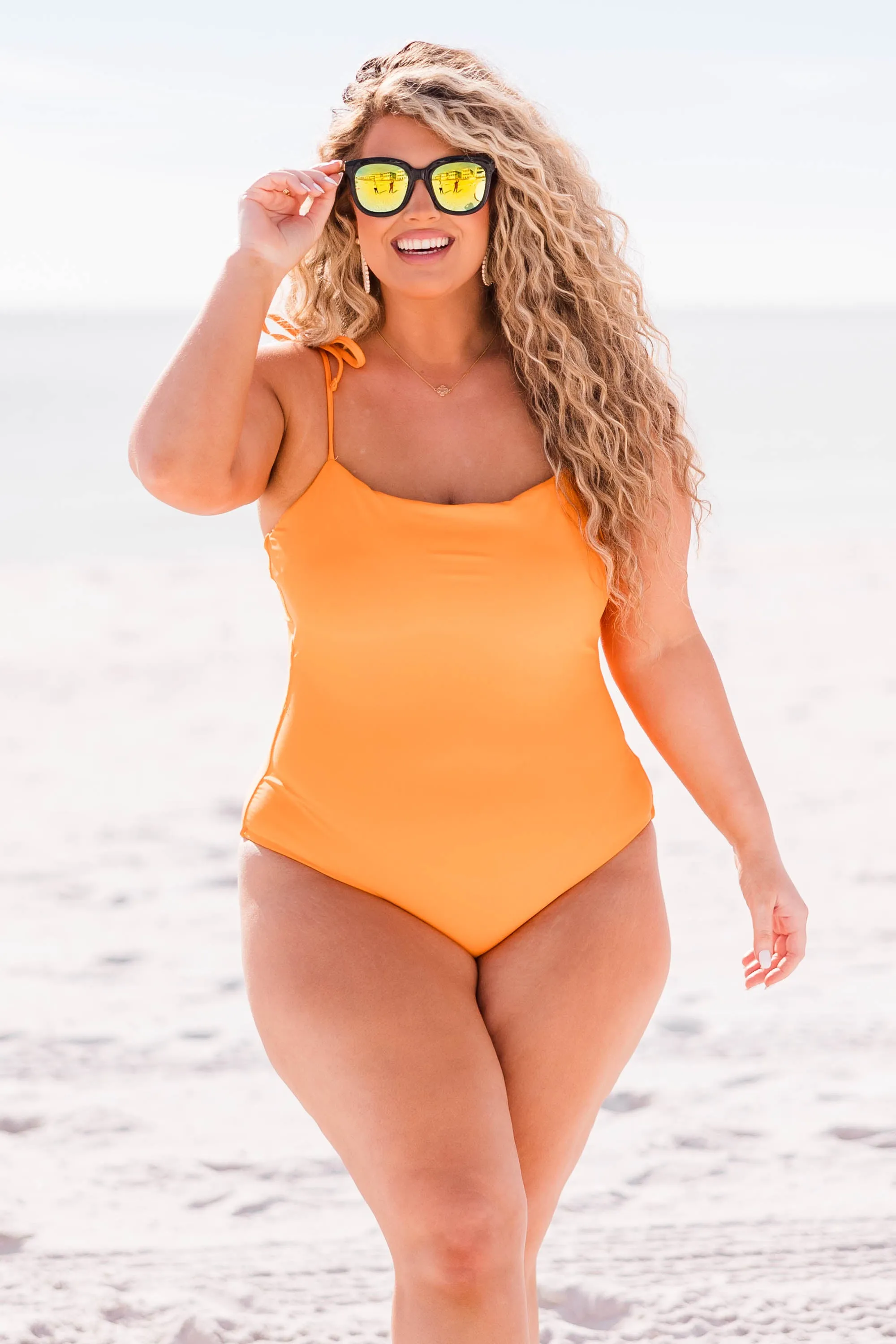 Seaside Sweetheart Swimsuit, Orange