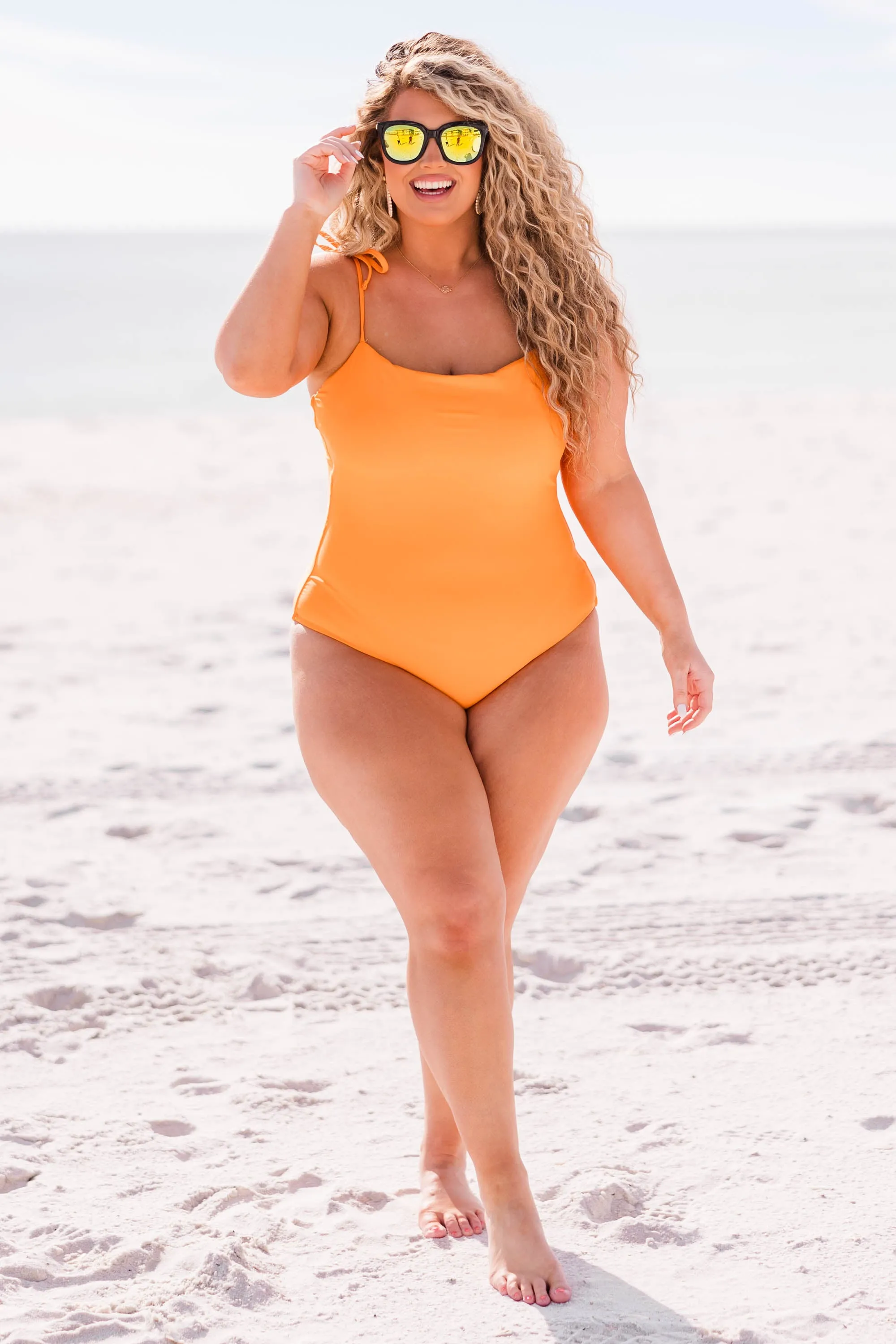 Seaside Sweetheart Swimsuit, Orange