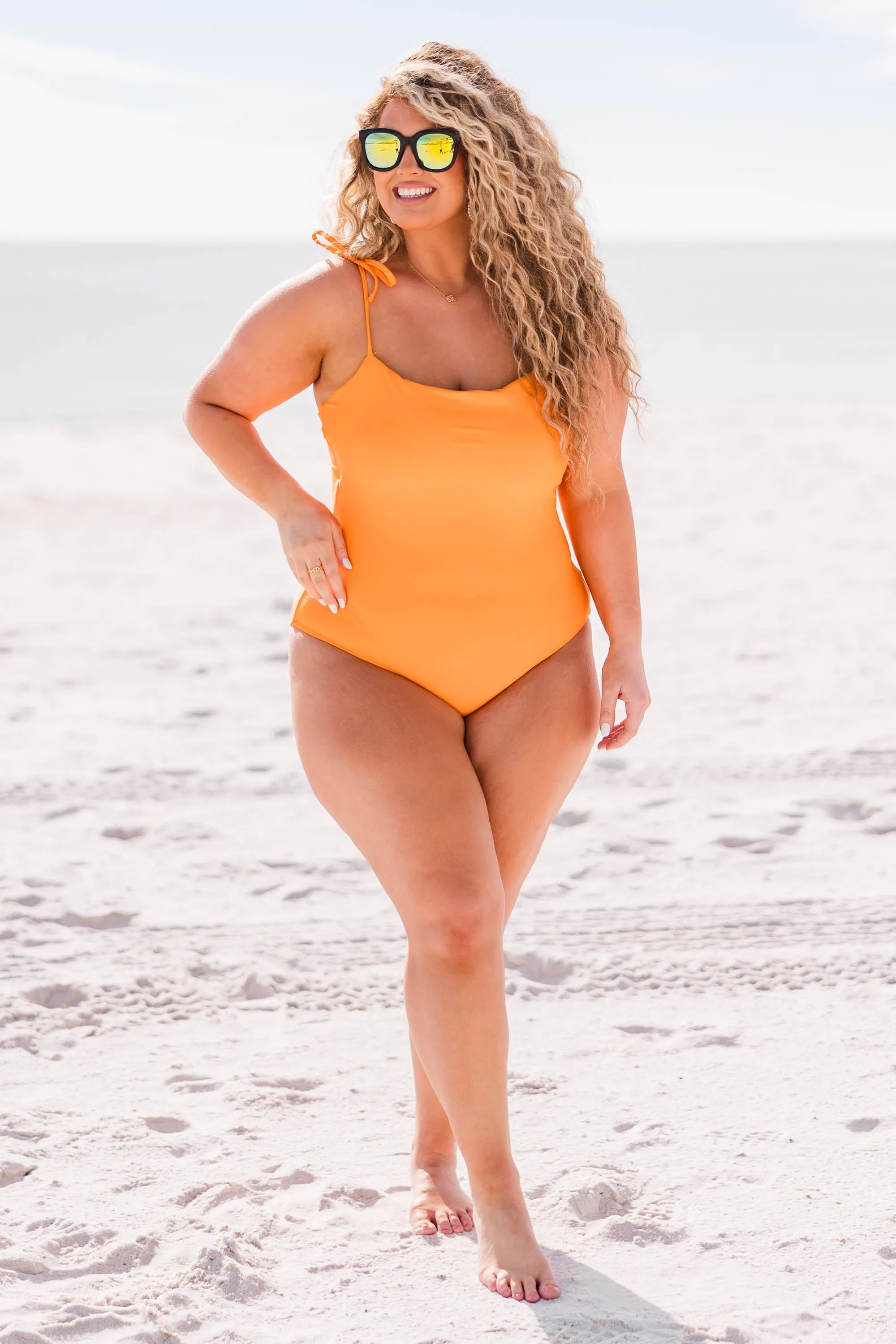 Seaside Sweetheart Swimsuit, Orange