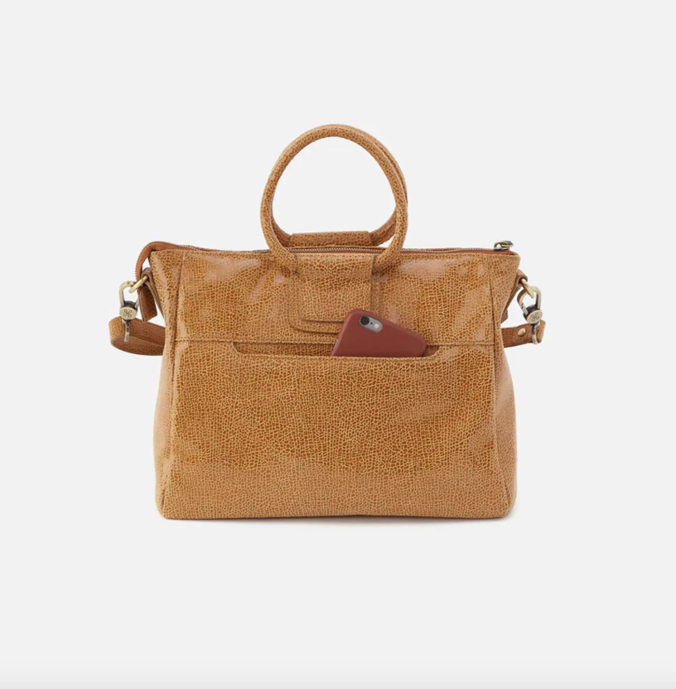 Sheila Medium Satchel | Printed Leather