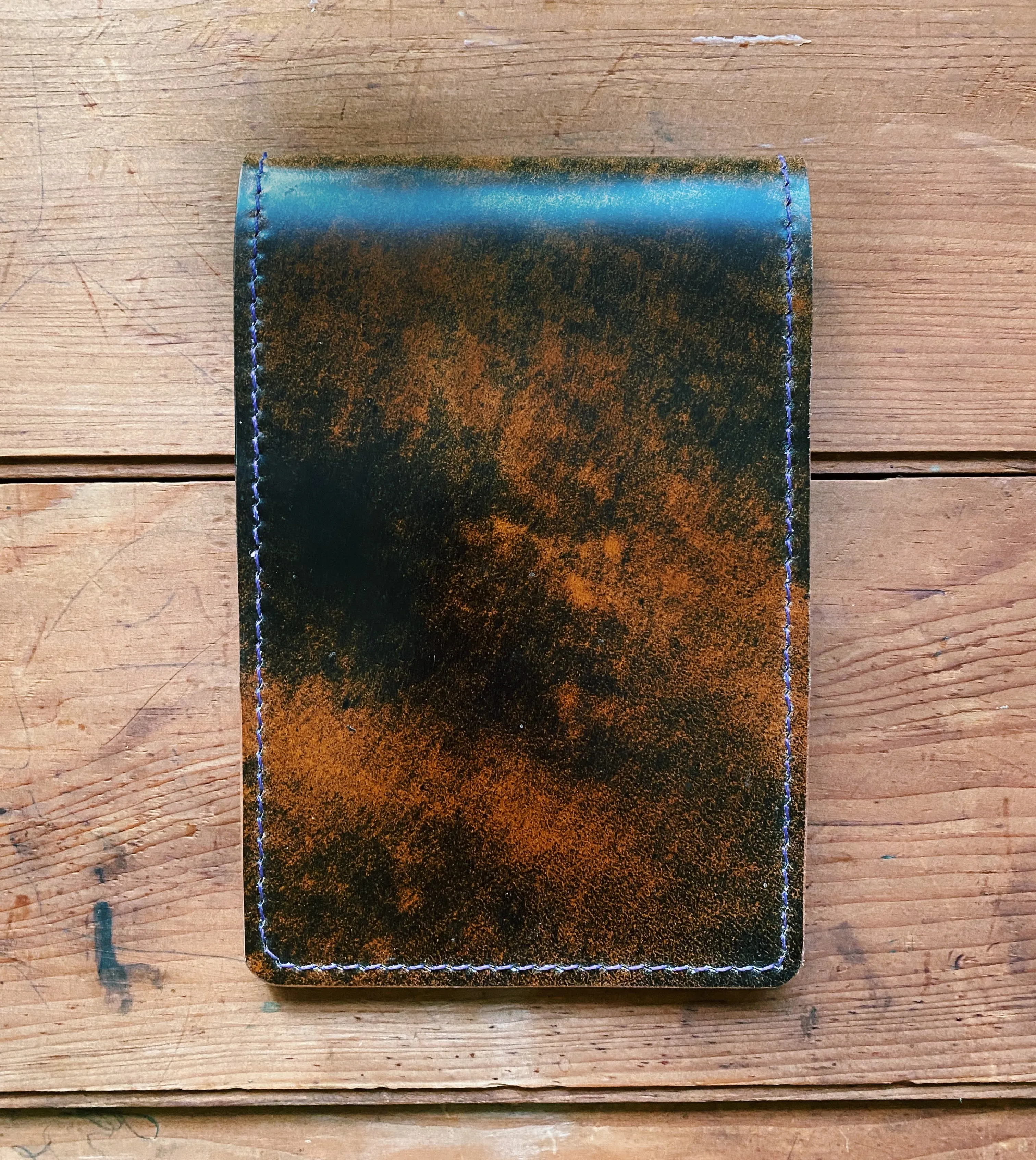 Single Barrel Collection  Yardage Book / Scorecard Holder in Compiel Shell Cordovan Marbled