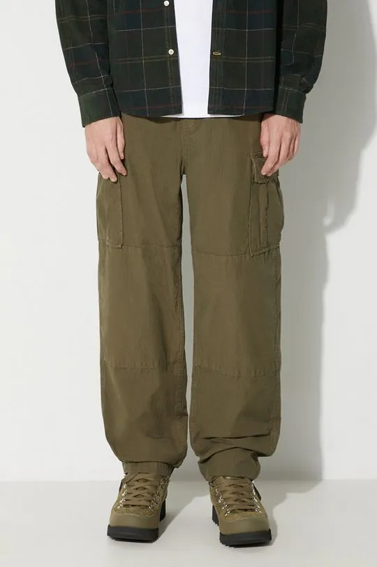 Stan Ray trousers CARGO PANT men's green color AW2310211