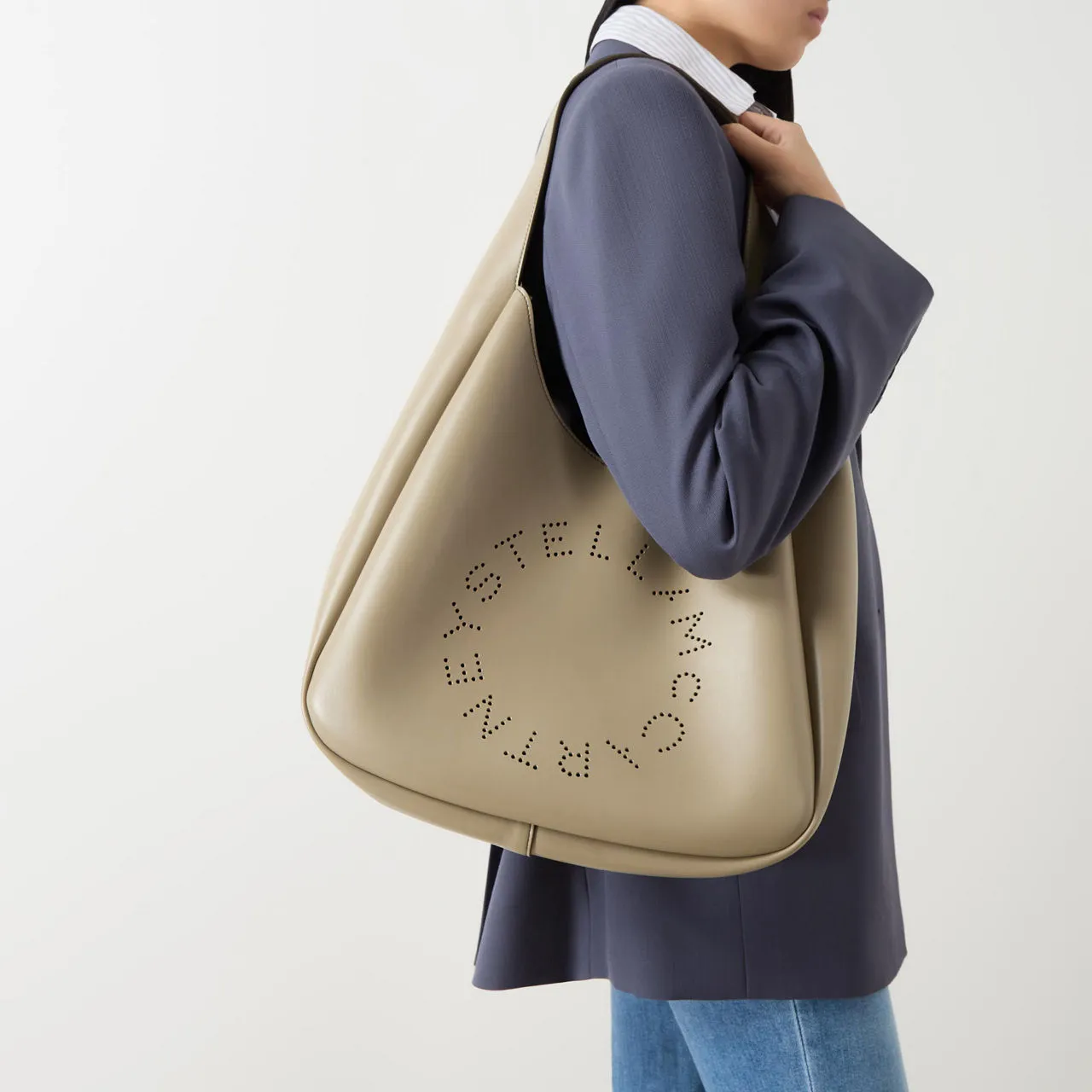 STELLA MCCARTNEY Alter Mat Logo Tote Bag - Bamboo