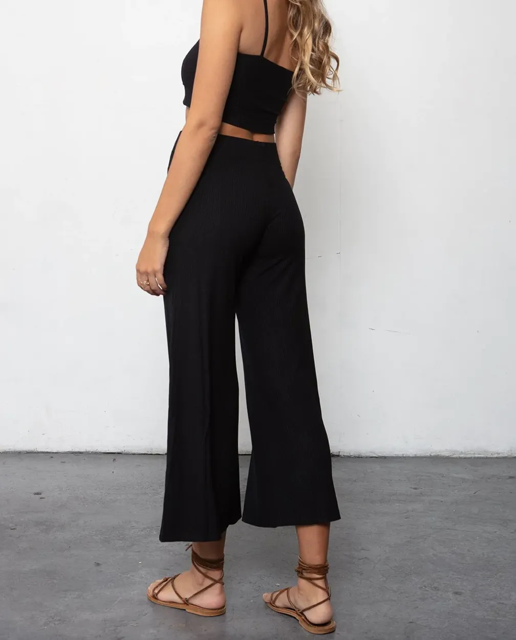 Stillwater - Ribbed Wide Leg Pant