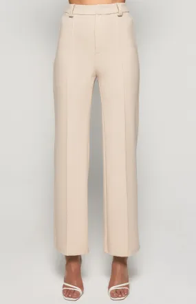 Stretch Fabric High Waisted Wide Leg Pants (SPA416B)