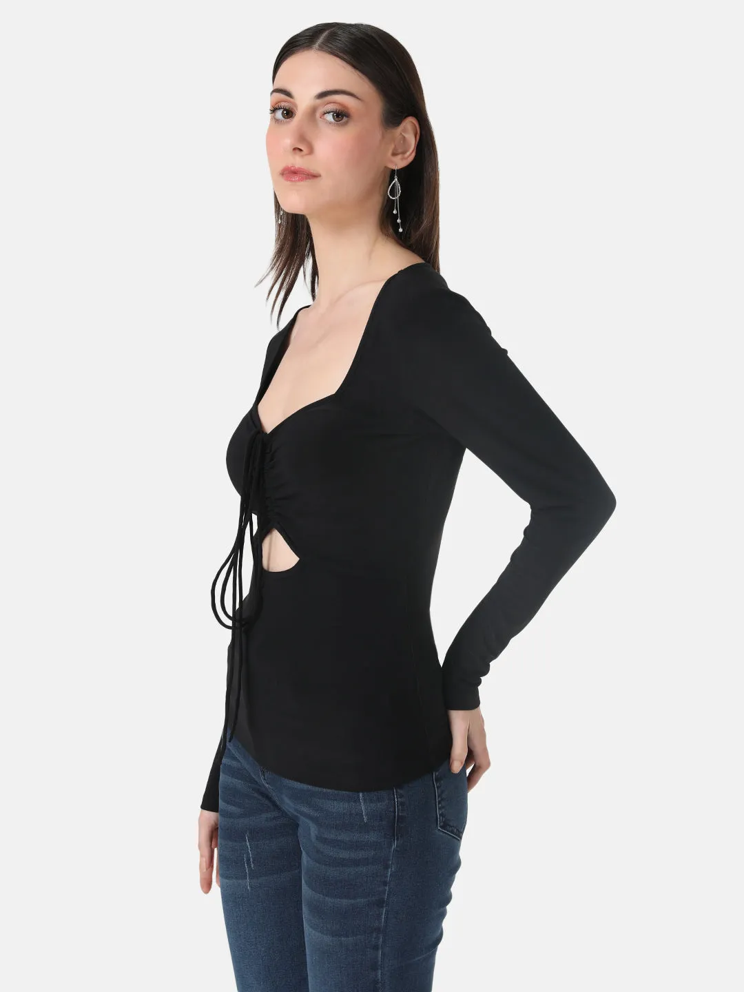 Stretchable Cut-Out Top