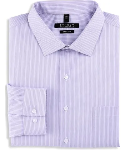 Synrgy Big & Tall Synrgy Performance Striped Dress Shirt